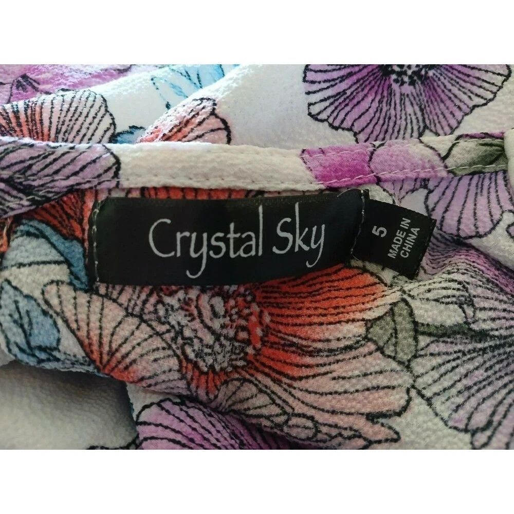 Crystal Sky Maxi Dress Two Front Slits Cutout Back Beachy Boho Juniors Size 5 - Picture 14 of 15
